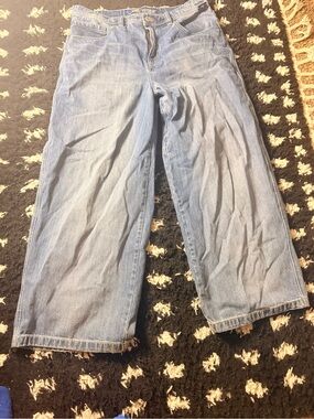 Light Blue Wide-Leg Men’s Kik Wear Jeans